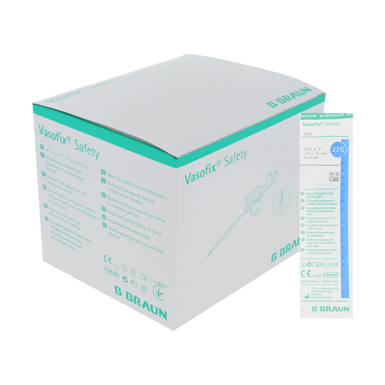 Vasofix Safety G22 - 0.90 x 25 mm - blau - 50 St.