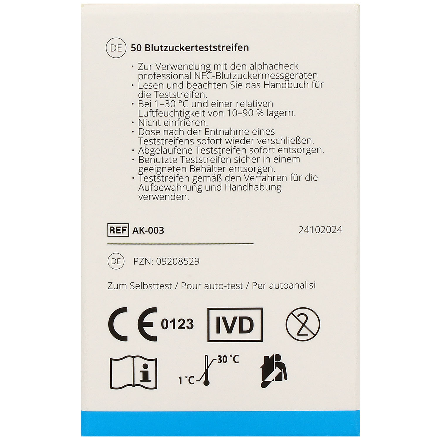 Alphacheck professional Blutzuckerteststreifen - 50 St.