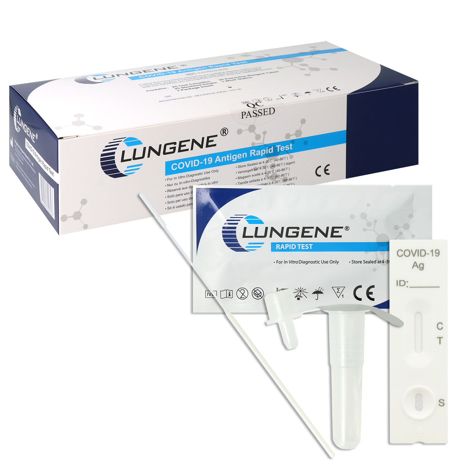 Clungene Covid-19 Antigen- Schnelltest-Kit - 25 St.