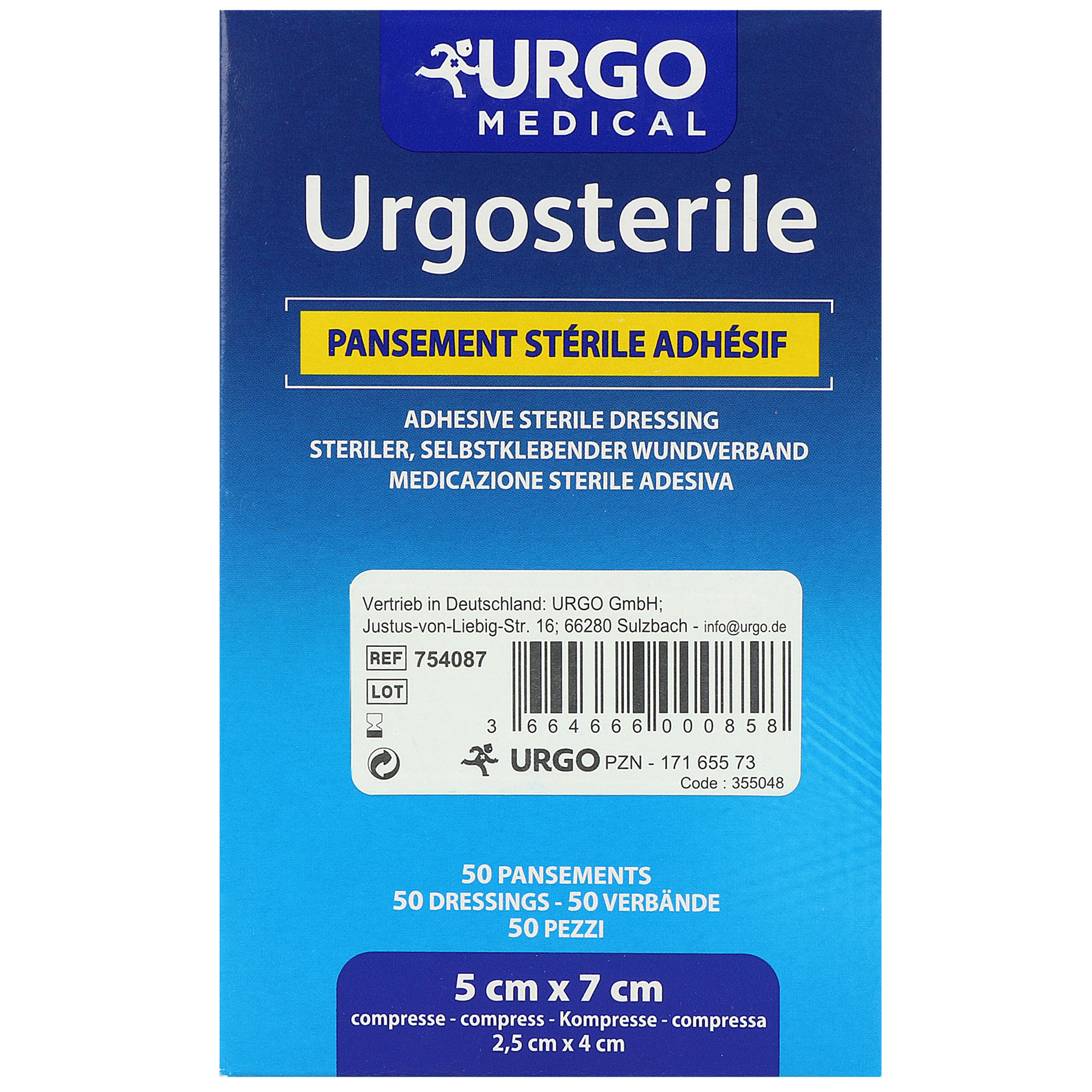 Urgosterile Wundverband, Wundpflaster