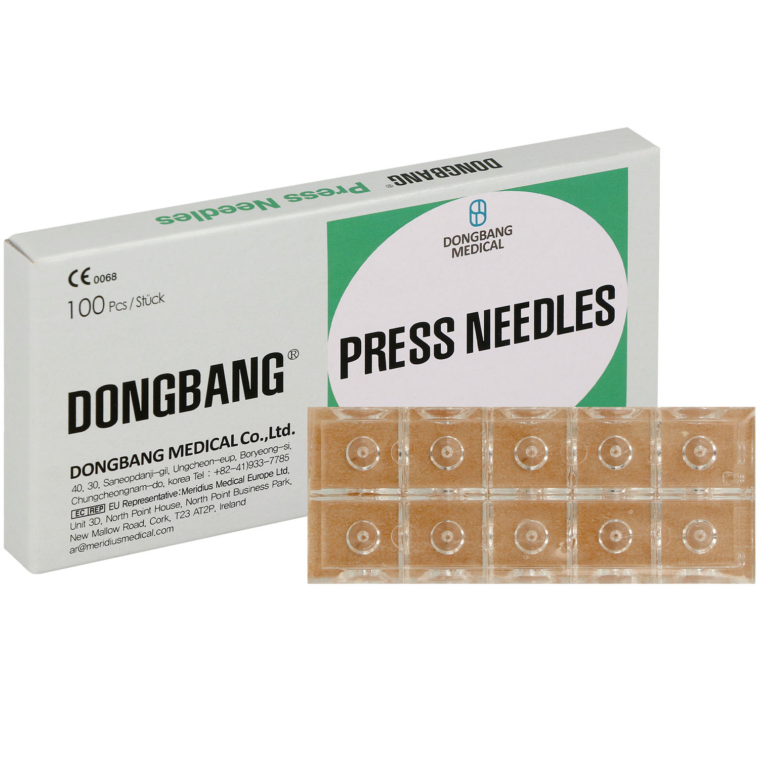 Dong Bang Press-Needles Gr. S - 0.2 x 2 x 1.0 - Ohrakupunktur