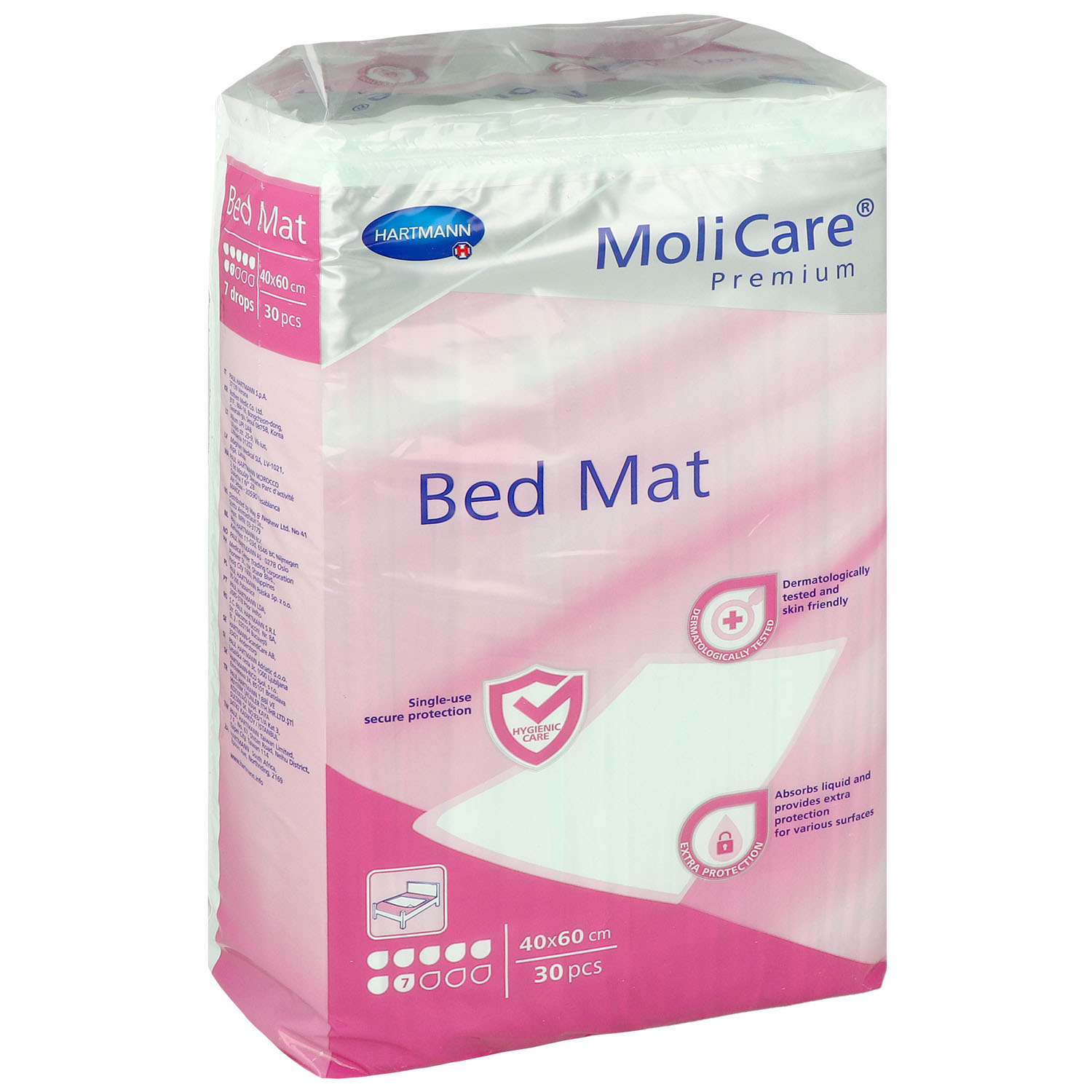 MoliCare Premium Bed Mat 7 Tropfen Krankenunterlagen 40 x 60 cm - 30 St.
