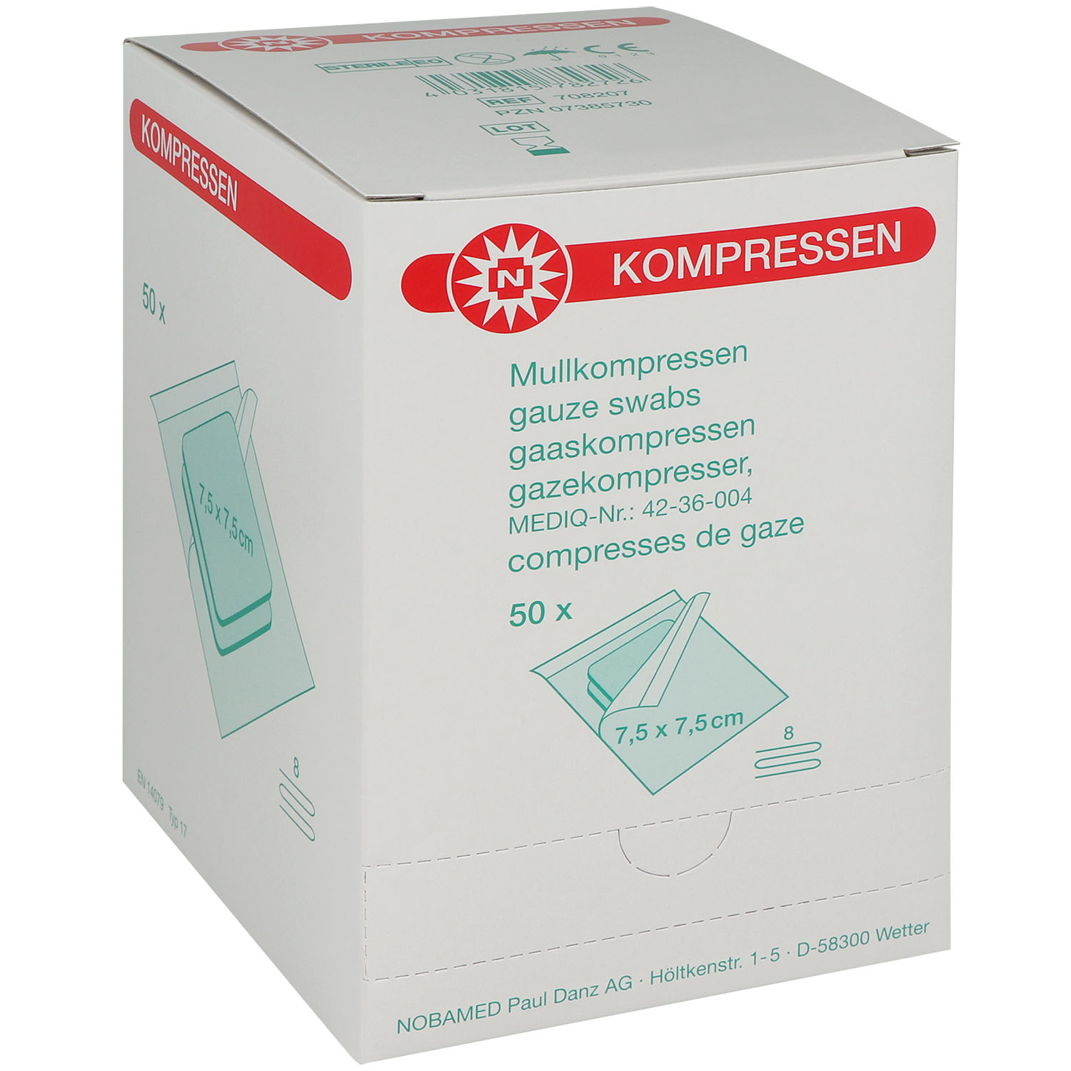 Nobamed Mullkompresse steril