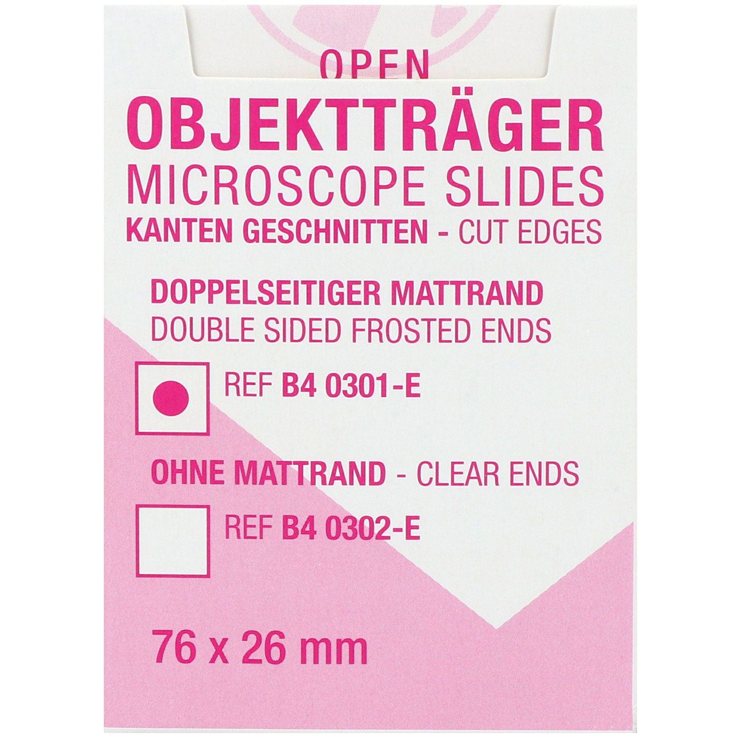 Mediware ECO-Objektträger Standard