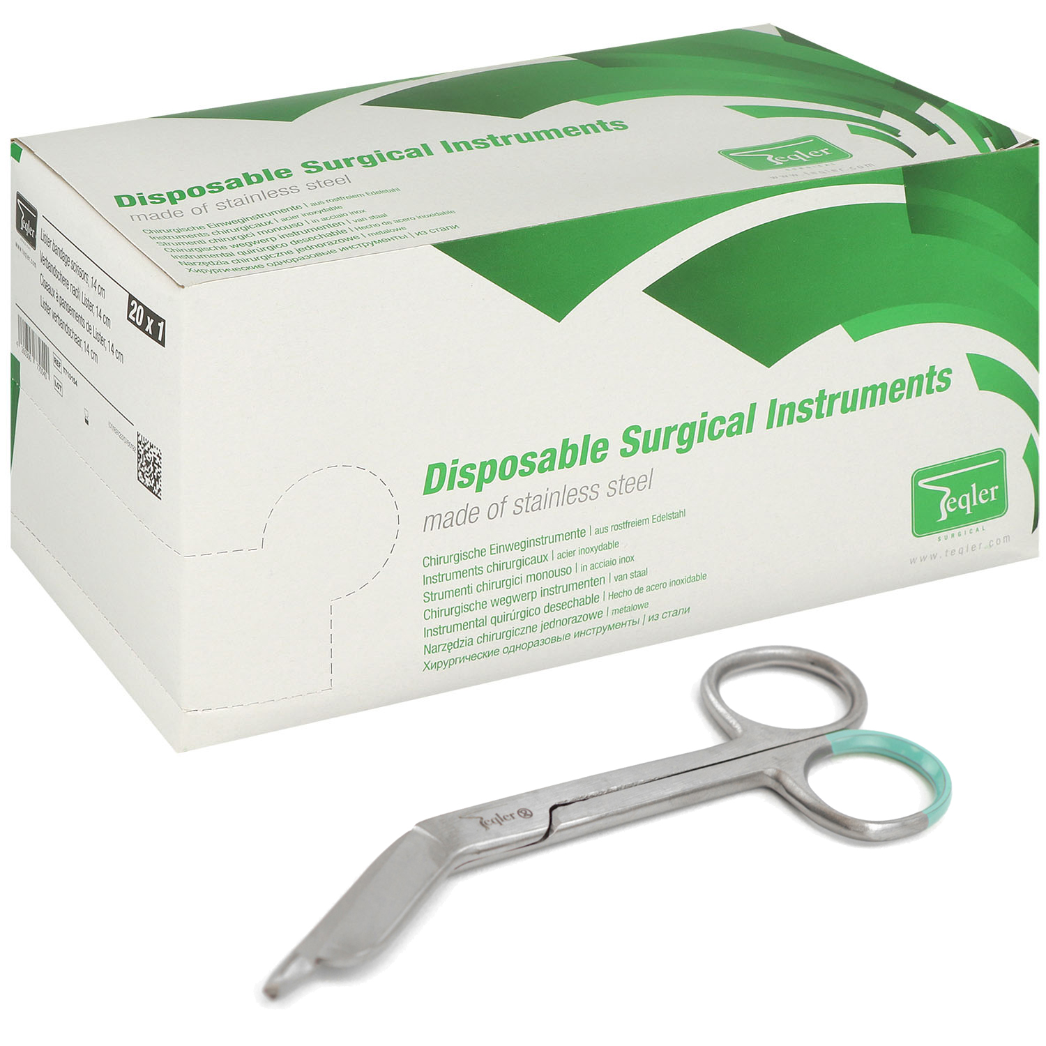 Teqler Verbandschere nach Lister 14 cm - 20 St.