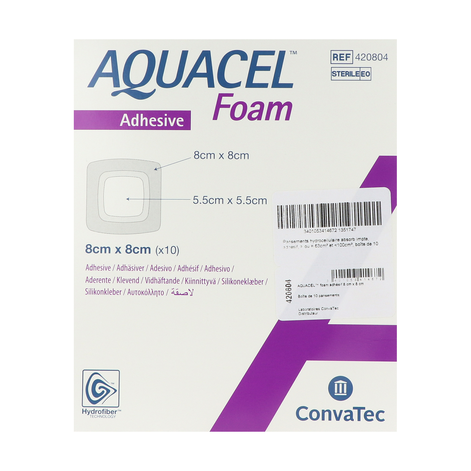 Aquacel Foam adhäsiv, haftender Schaumverband Aquacel Foam adhäsiv, haftender Schaumverband