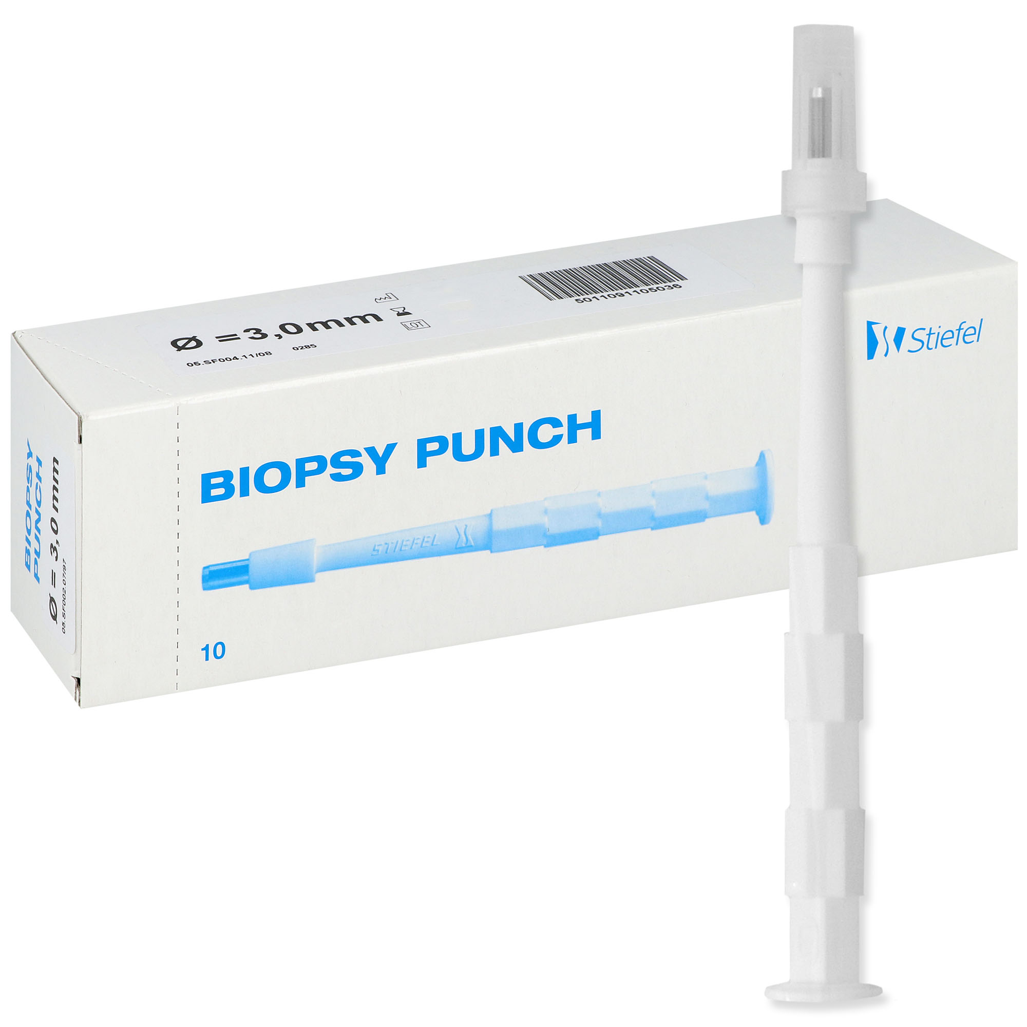 Stiefel Biopsy Punch Hautstanze 3 mm - 10 Stück