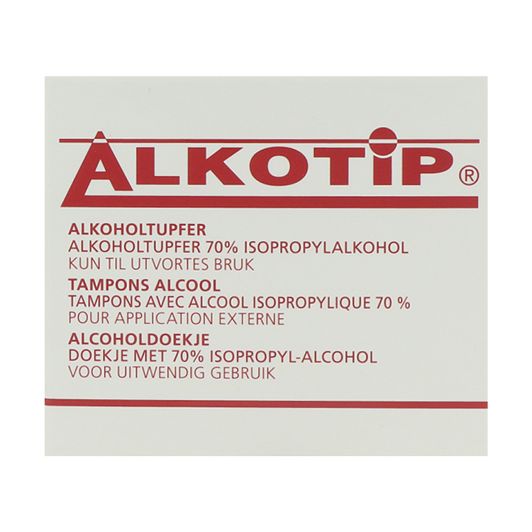 Diaprax Alkotip Standard Alkoholtupfer 65x30mm, 100 Stück