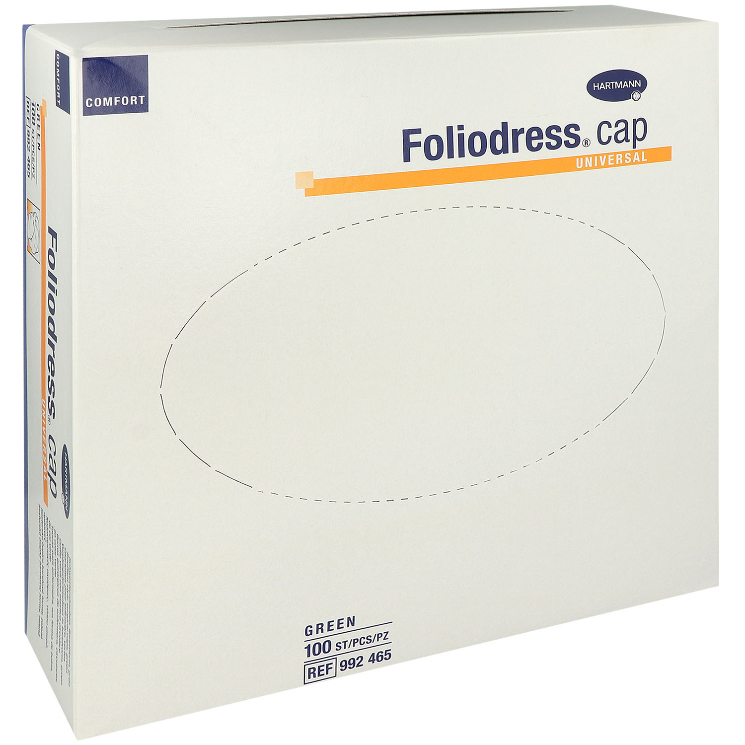 Foliodress cap Comfort Universal OP Haube grün, 100 Stück