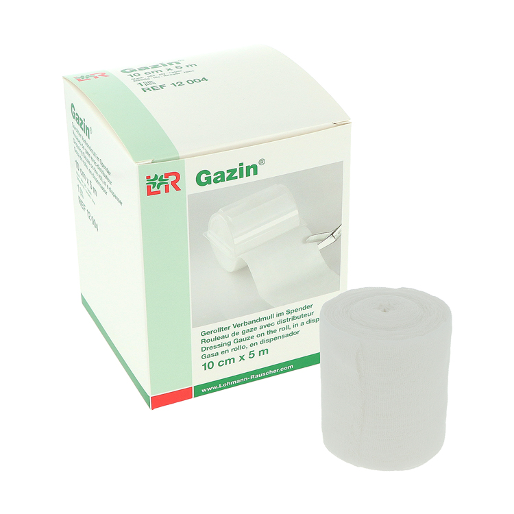 Gazin 5 m x 10 cm Verbandmull im Spender