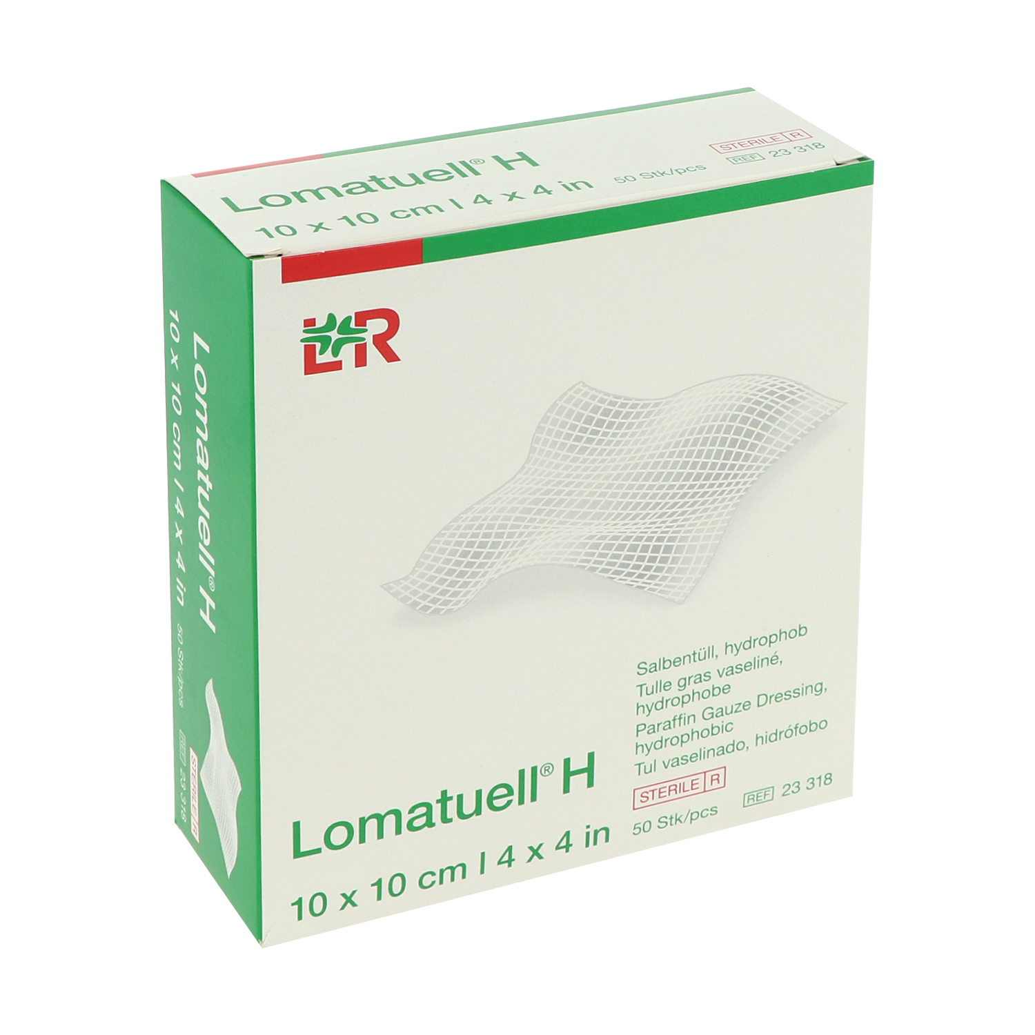 Lomatuell H 10 x 10 cm Salbentüll (50 Stück)