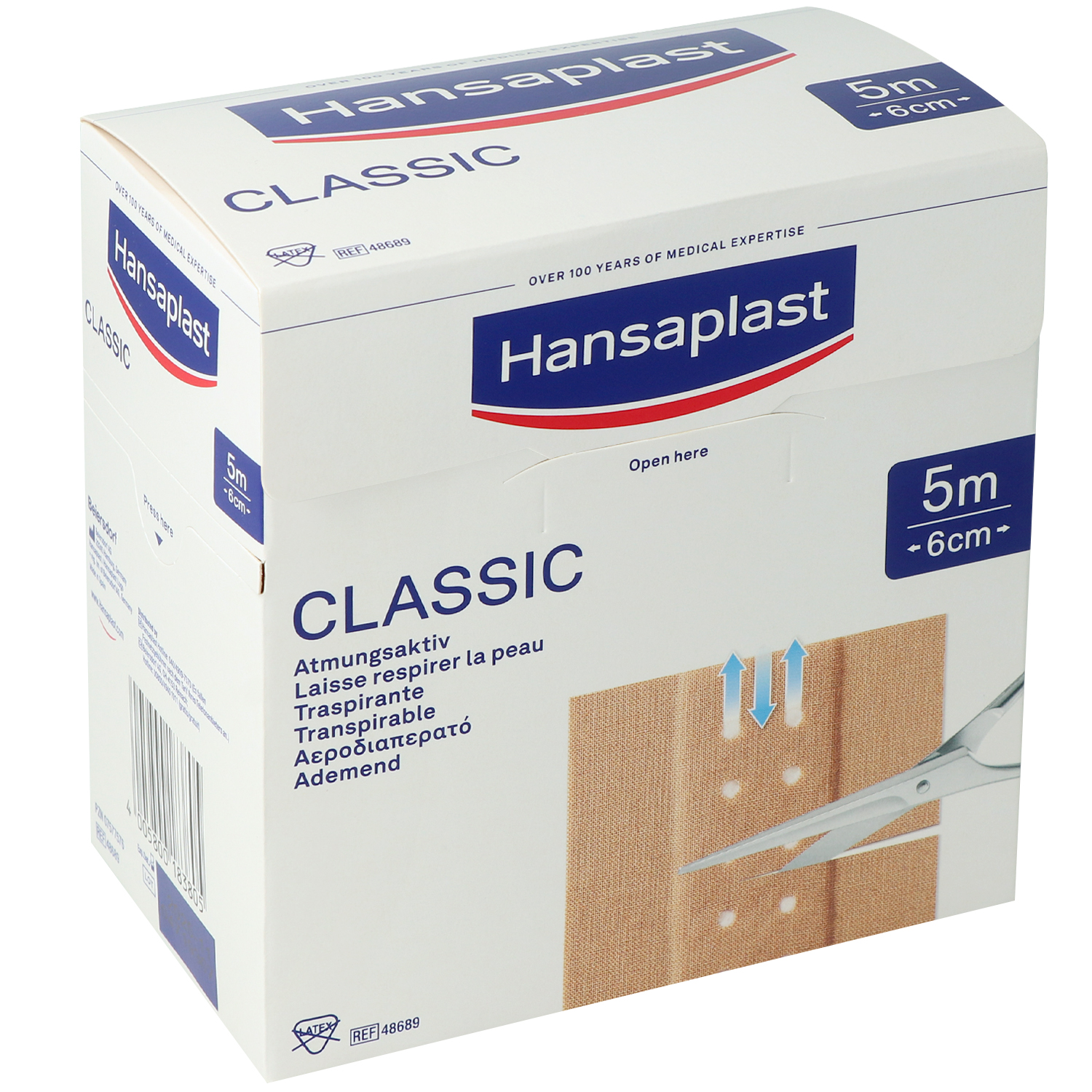 Hansaplast Classic Pflaster 5 m x 6 cm - 1 Stück