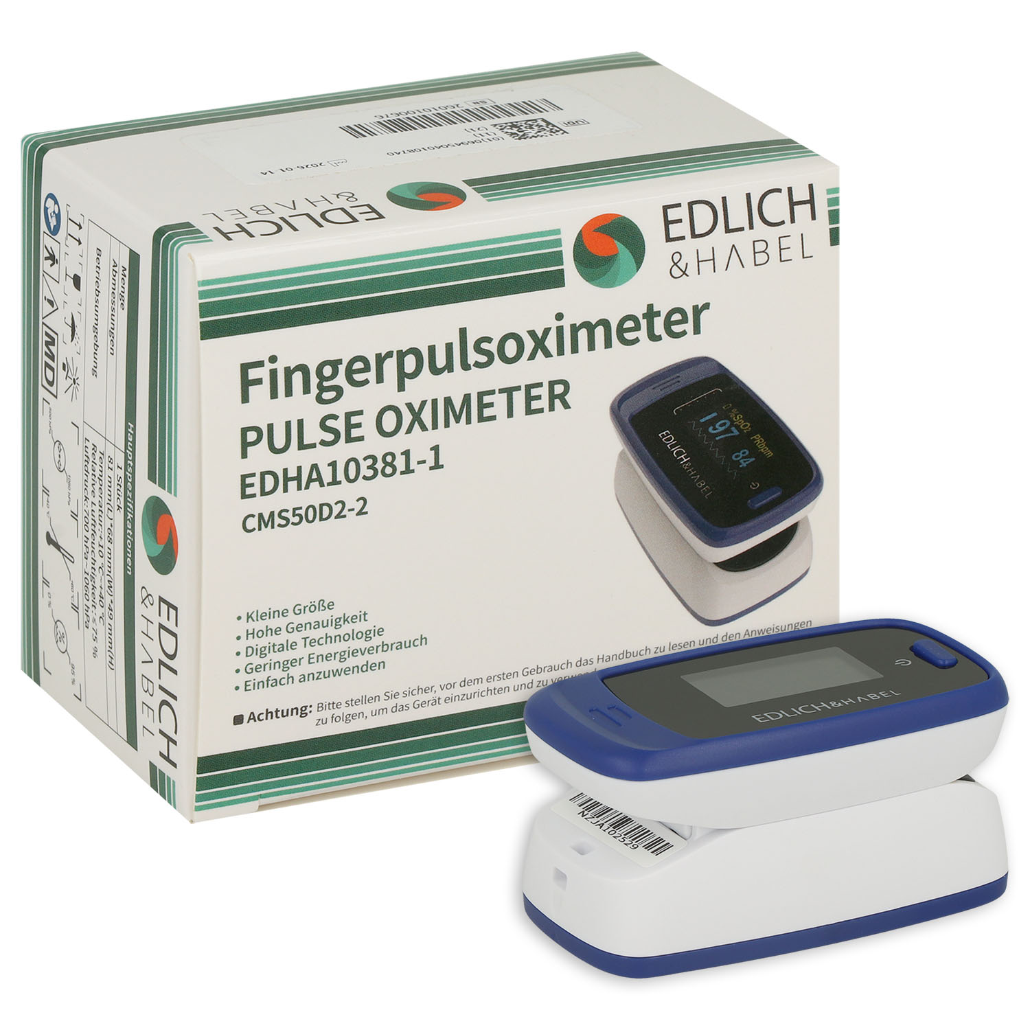 Fingerpulsoximeter OXI-1 CMS50DL PO-100