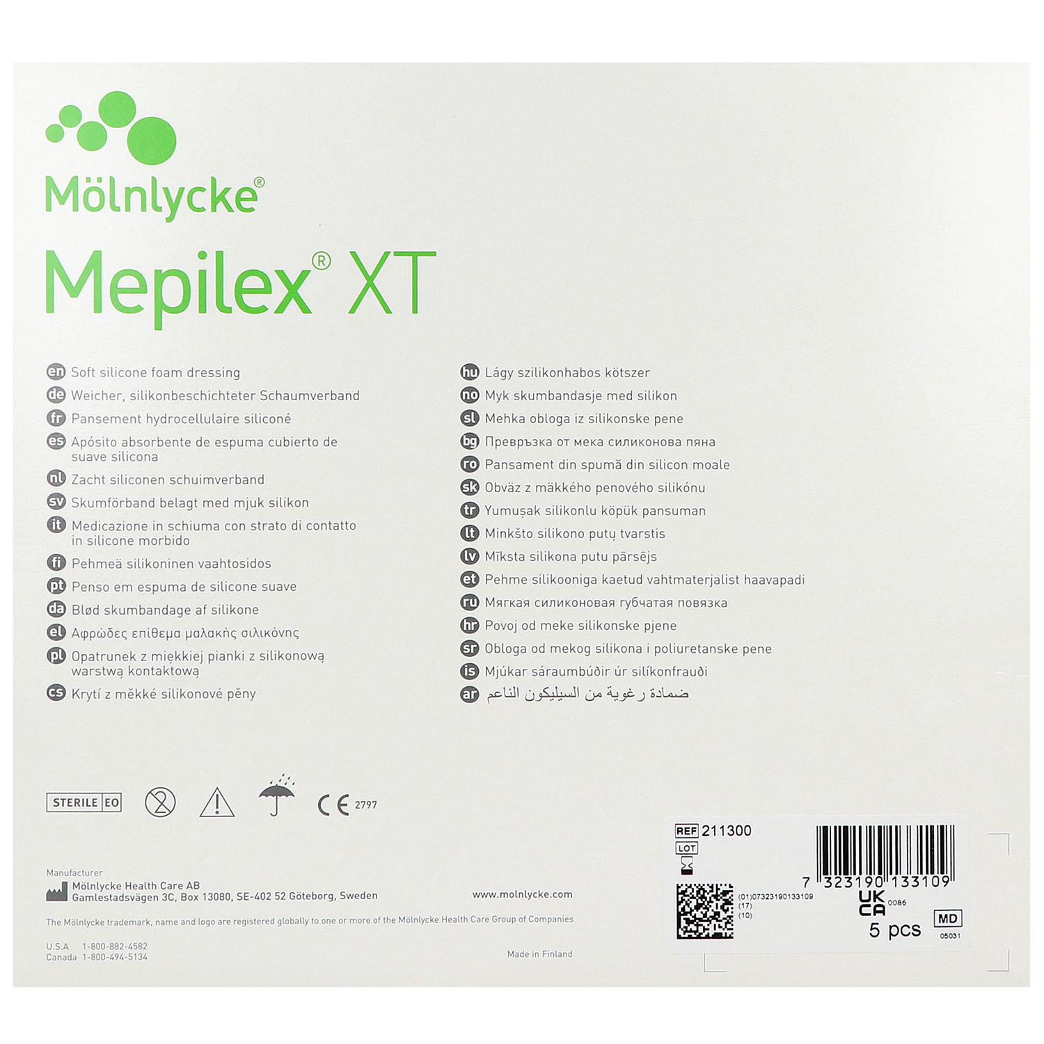 Mepilex XT Schaumverband, steril, nicht haftend