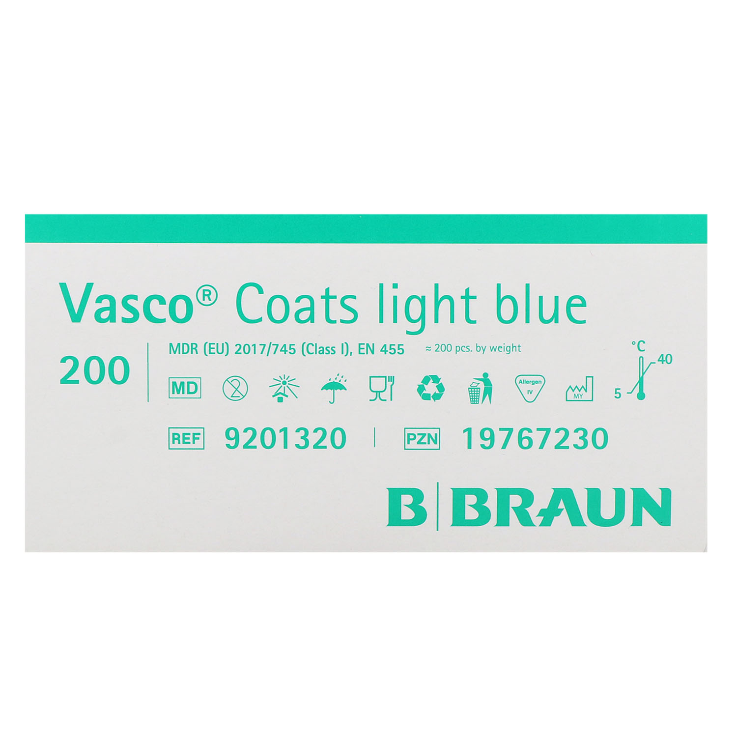 Vasco Coats light blue Untersuchungshandschuhe