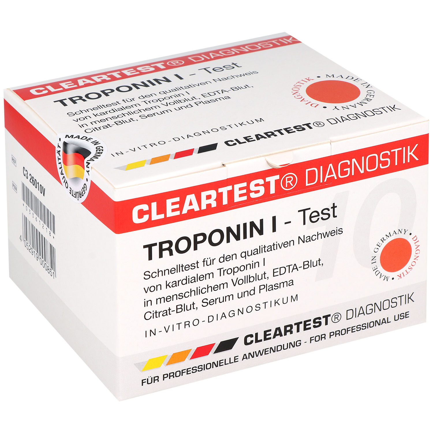 Cleartest Troponin-Infarkt-Test (5 Stück)