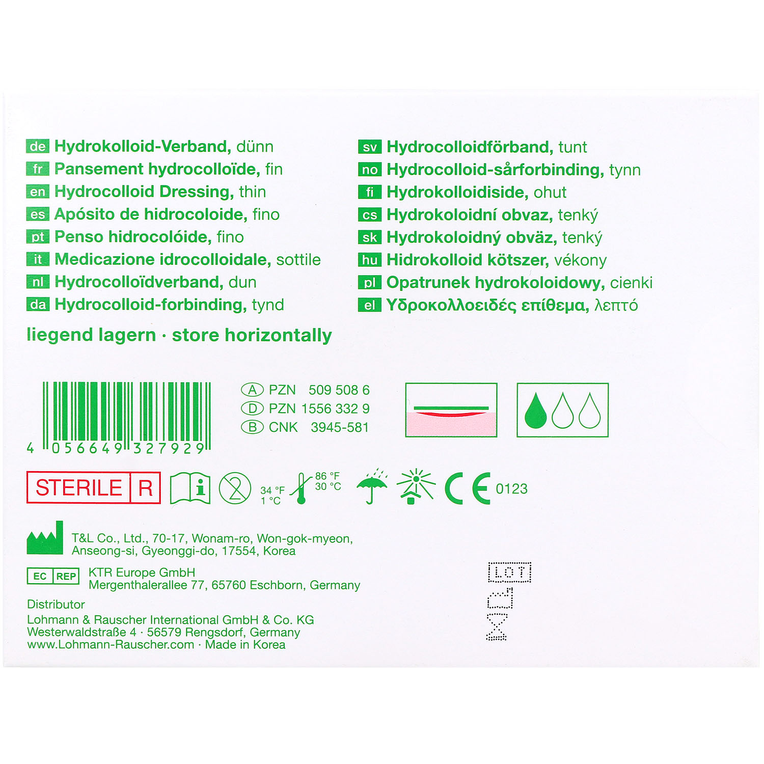 Suprasorb H Hydrokolloid-Verband dünn