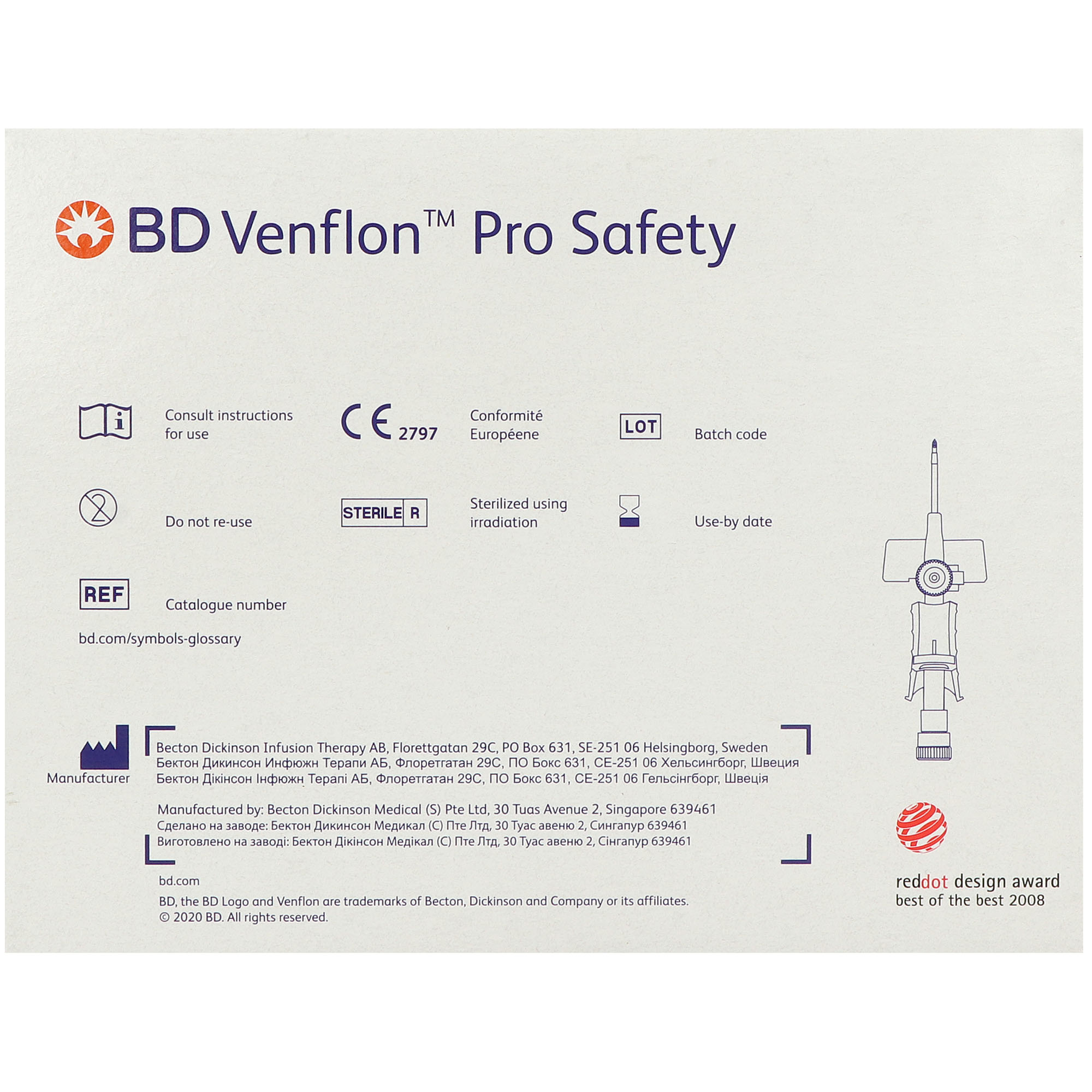 BD Venflon Pro Safety Sicherheitsvenenverweilkatheter