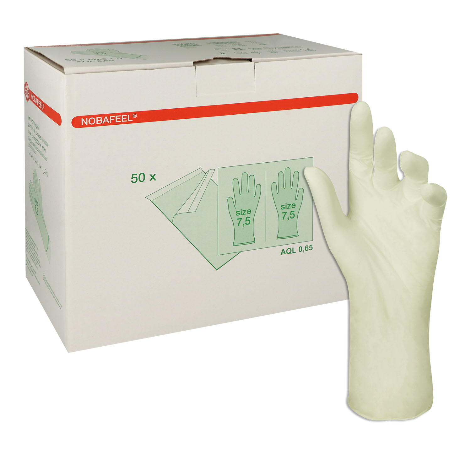 Nobafeel OP-Handschuhe, puderfrei und steril