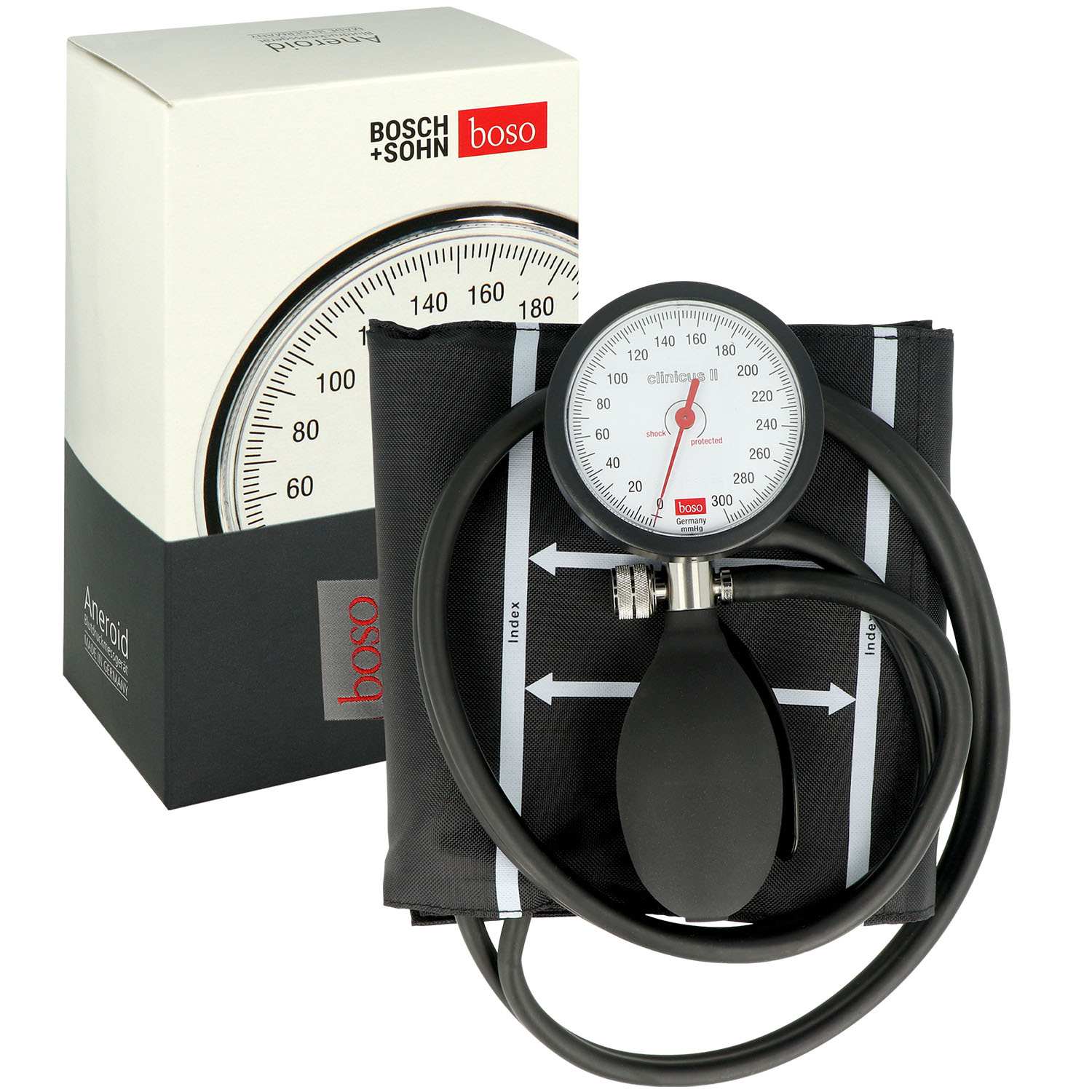 boso clinicus II Blutdruckmessgerät, Skala 60 mm Doppelschlauch