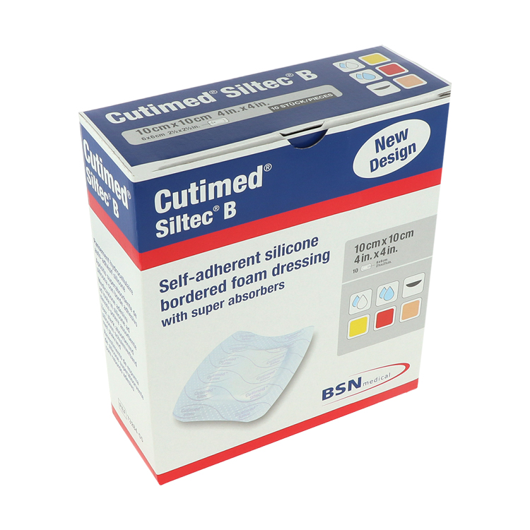 Cutimed Siltec B, hochabsorbierender Schaumverband