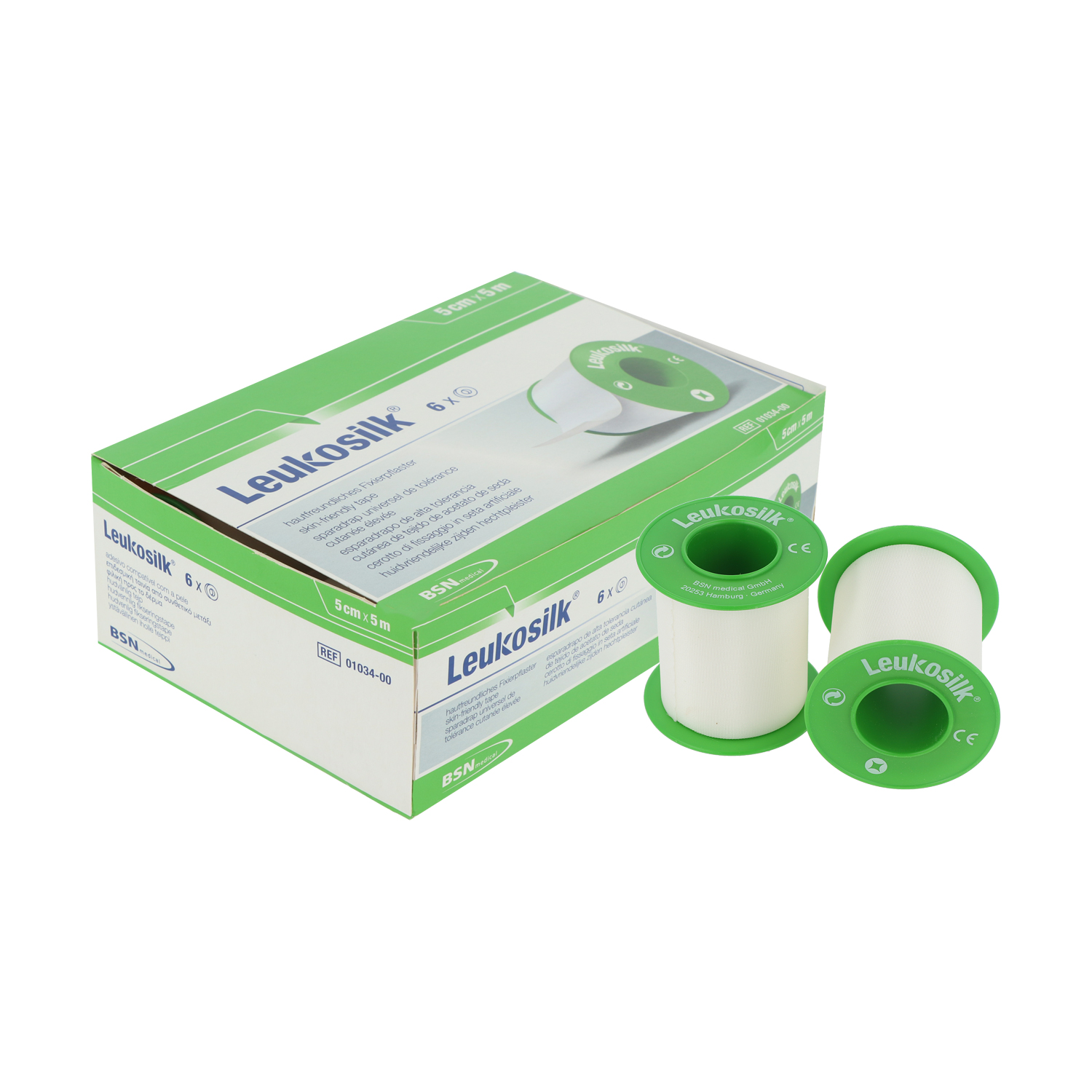 Leukosilk 5 cm x 5 m - 6 St. Fixierpflaster