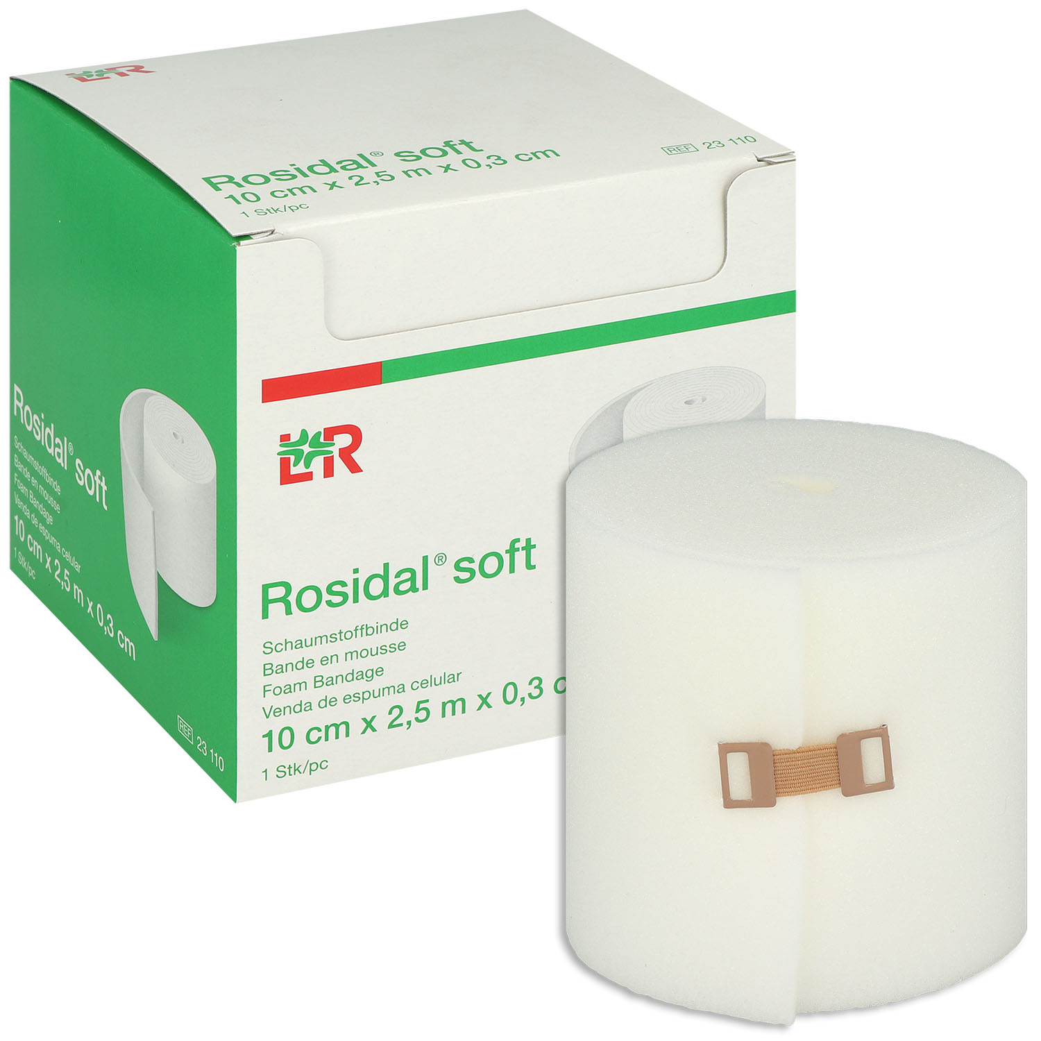 Rosidal soft Schaumstoffbinde 10 cm x 2.5 m