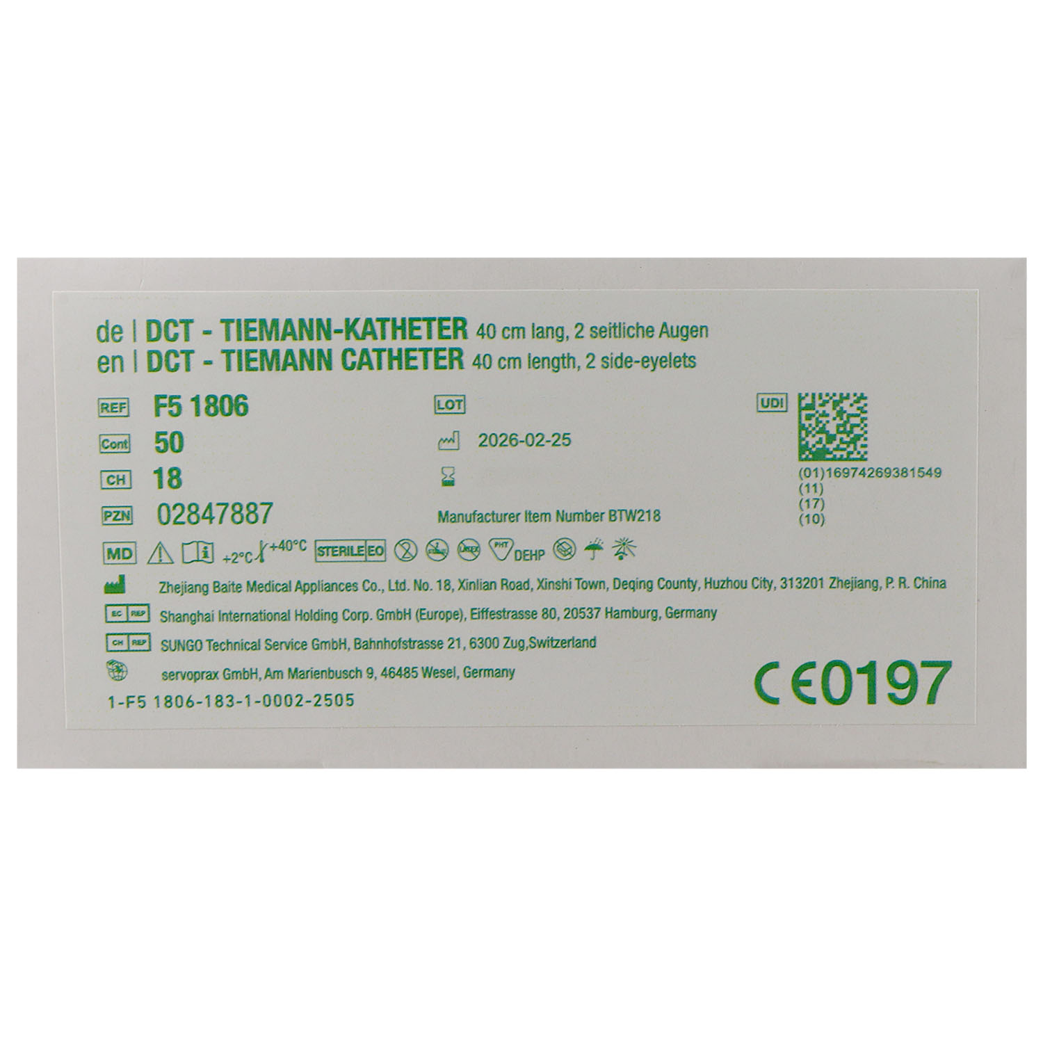 DCT Tiemann-Katheter