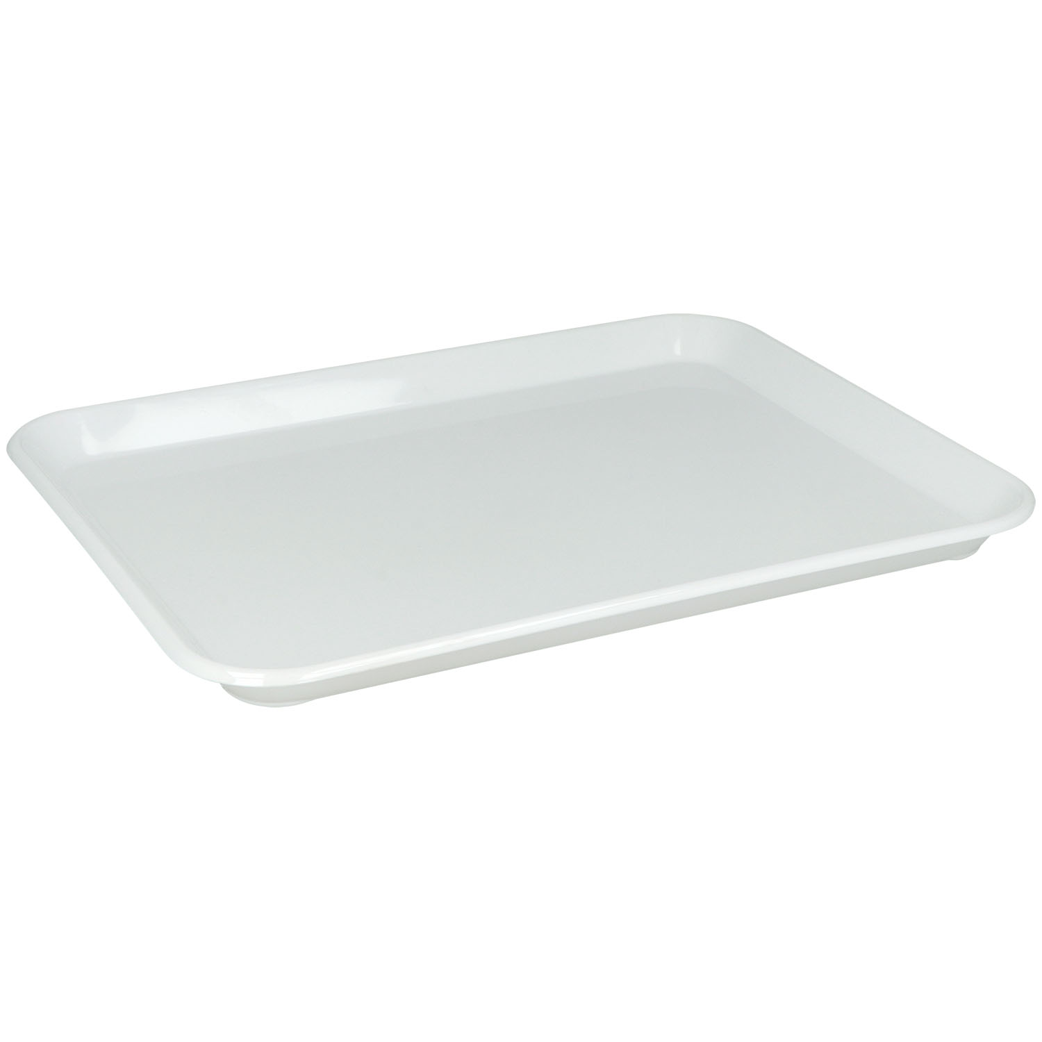 Instrumententablett aus Melamin weiß wärmebeständig 270 x 210 x 20 mm - 1 St.
