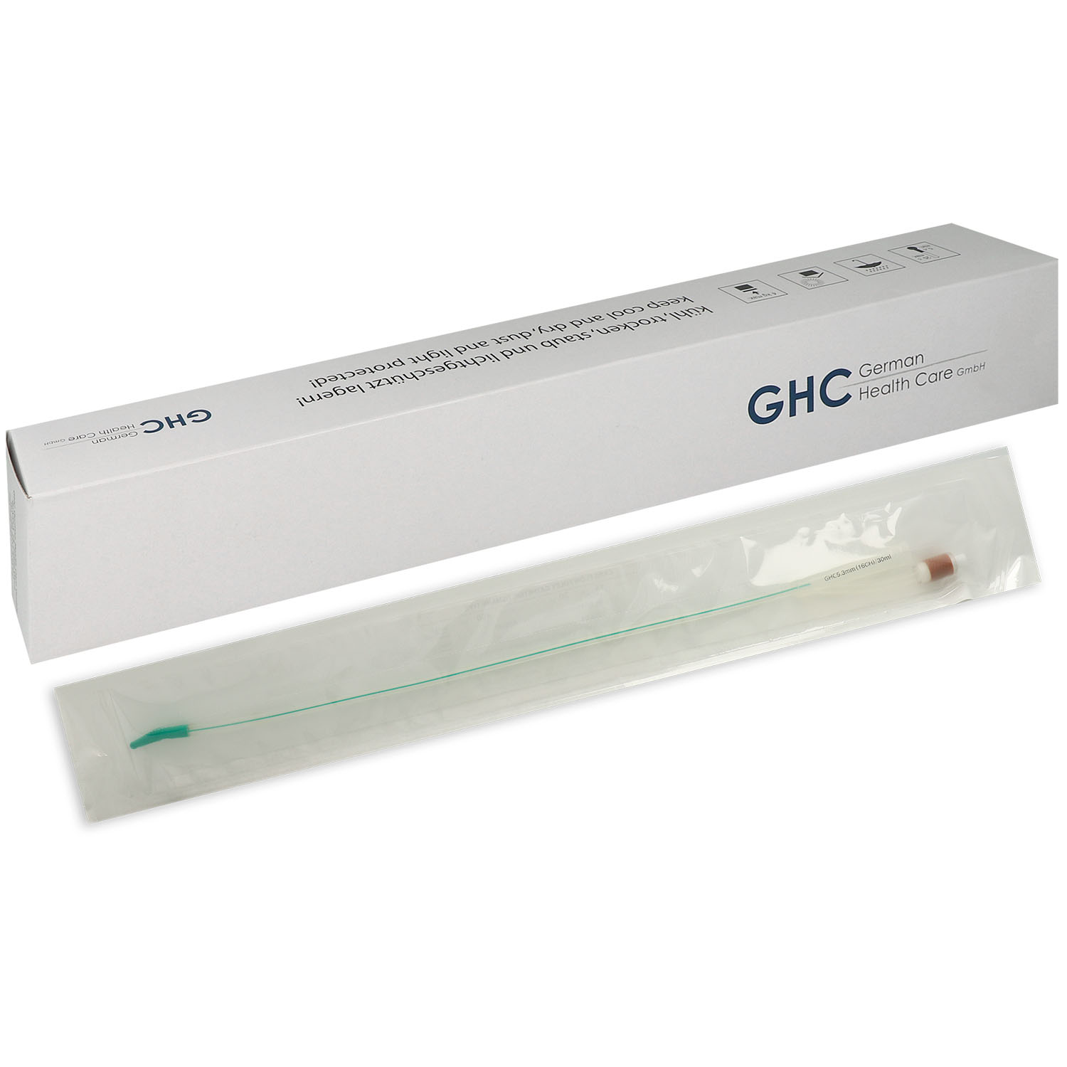 Care Flow Transurethraler 2-Wege Silikonballonkatheter mit Tiemannspitze