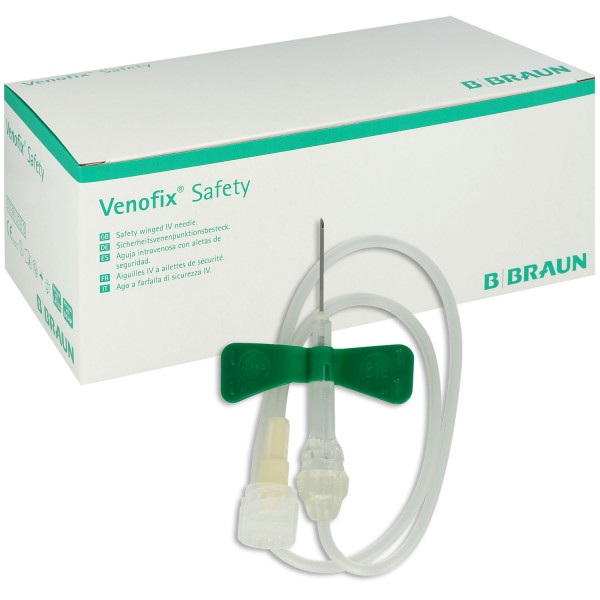 Venofix Safety Punktionskanüle, Venenpunktionsbesteck mit Sicherheitsmechanismus