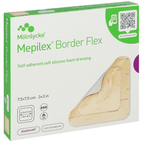 Mepilex Border Flex Schaumverbände Schaumverband haftend ohne PZN