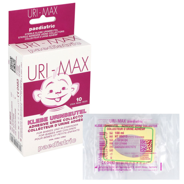 Uri Max Kinder Urin-Klebebeutel - steril