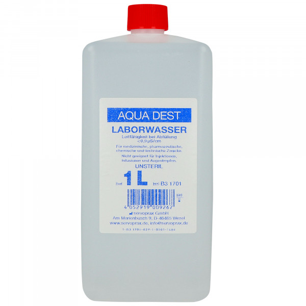 Aqua Dest, destilliertes Wasser