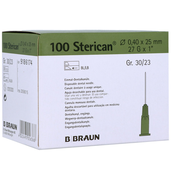Sterican® Dentalkanülen/Dünnwandkanüle für Dental-Anästhesie