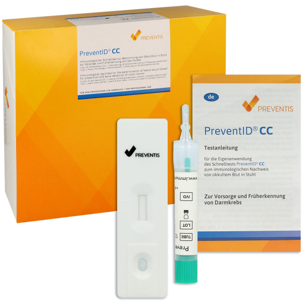 PreventID CC Darmkrebsvorsorge Immunchromatographische Okkultbluttest