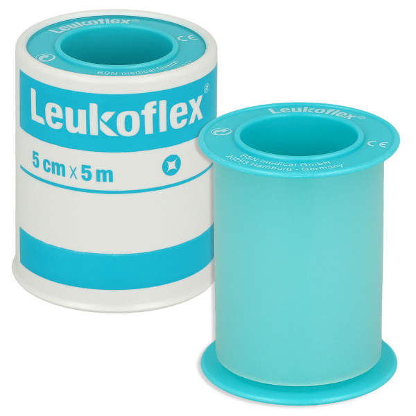 Leukoflex Verbandpflaster im Schutzring