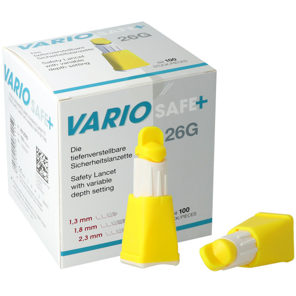 VARIO SAFE Plus, sterile, tiefenverstellbare Sicherheitlanzetten