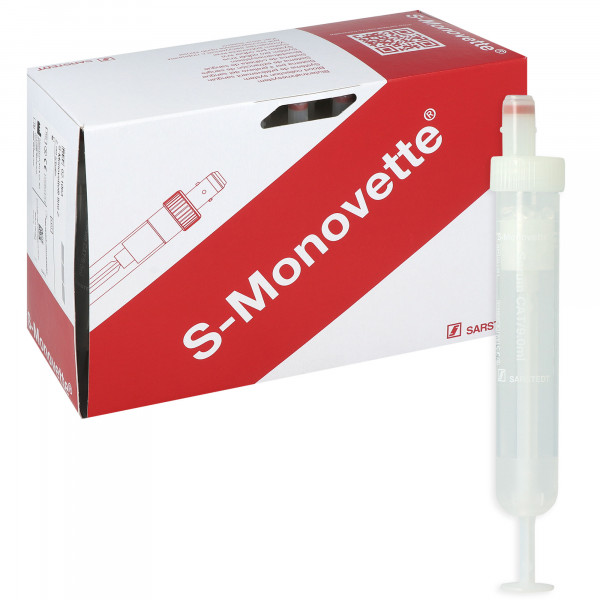 S-Monovette Serum mit Kunststoffetikett
