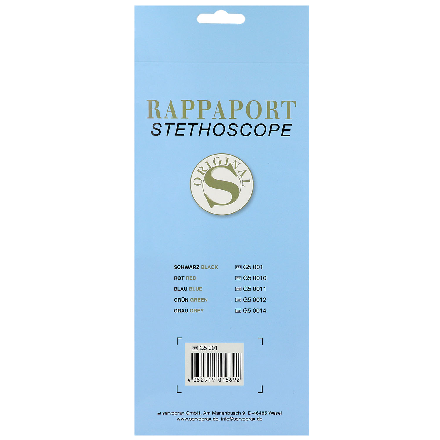 Rappaport Doppelkopfstethoskop