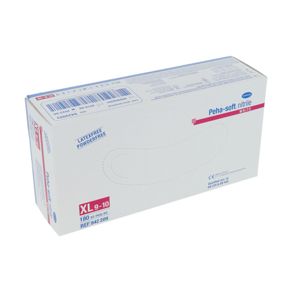 Peha-soft nitrile white Untersuchungshandschuhe, puderfrei