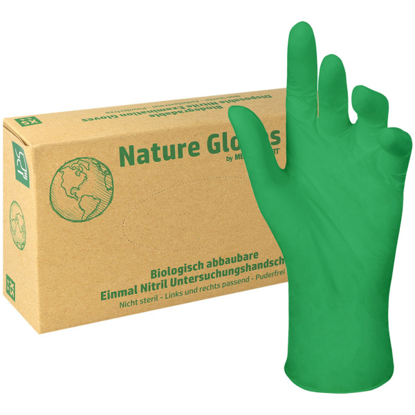 Nature Glove Einmalhandschuhe aus Nitril, biologisch abbaubar