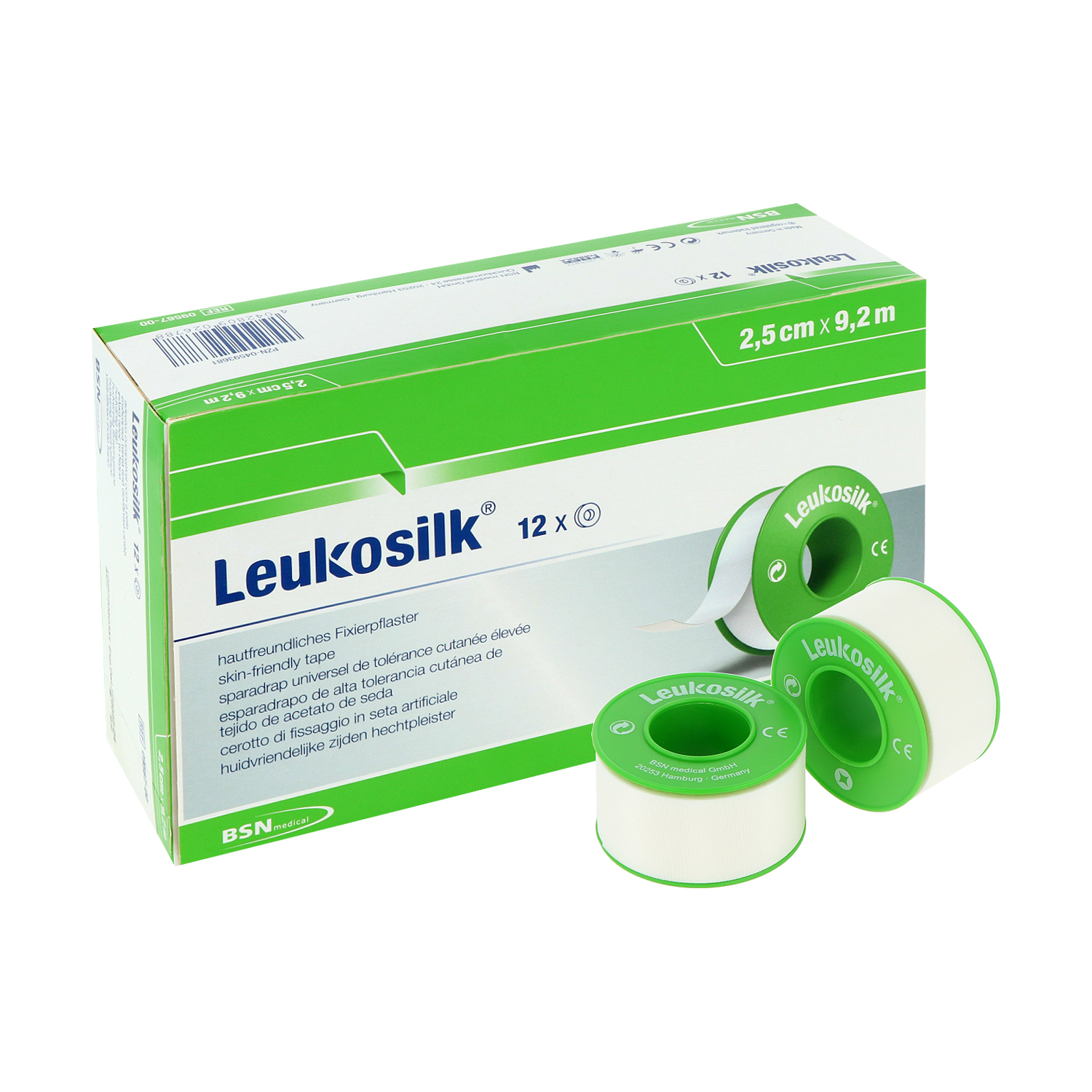 BSN Leukosilk Rollenpflaster mit Schutzring