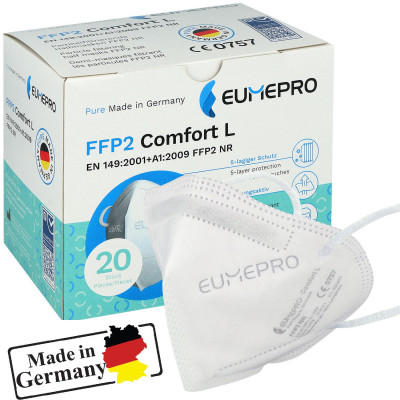 EUMEPRO Comfort L, FFP2-Maske, 20 Stück