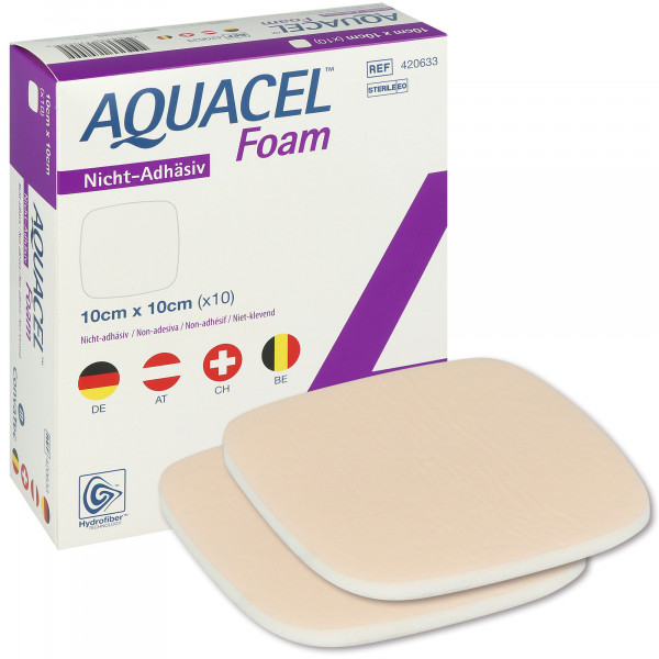 Aquacel Foam nicht adhäsiv, nicht haftender Schaumverband