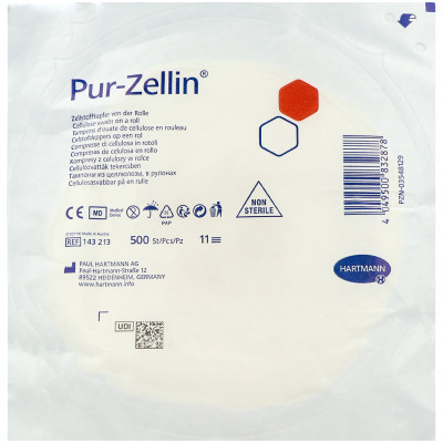 Pur-Zellin® Zellstofftupfer, steril und unsteril, Rolle mit 500 St.