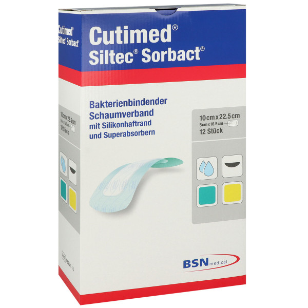 Cutimed Siltec Sorbact PU-Schaumverband