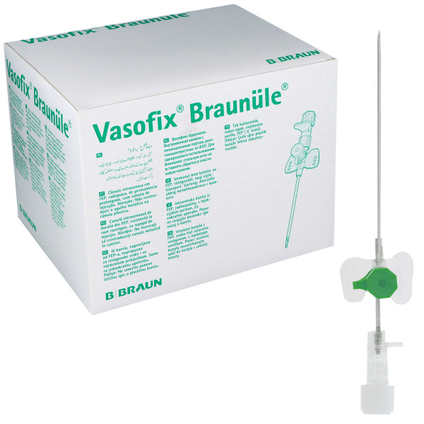 Vasofix Braunüle, Venenverweilkanülen mit Zuspritzport und FEP-Katheter