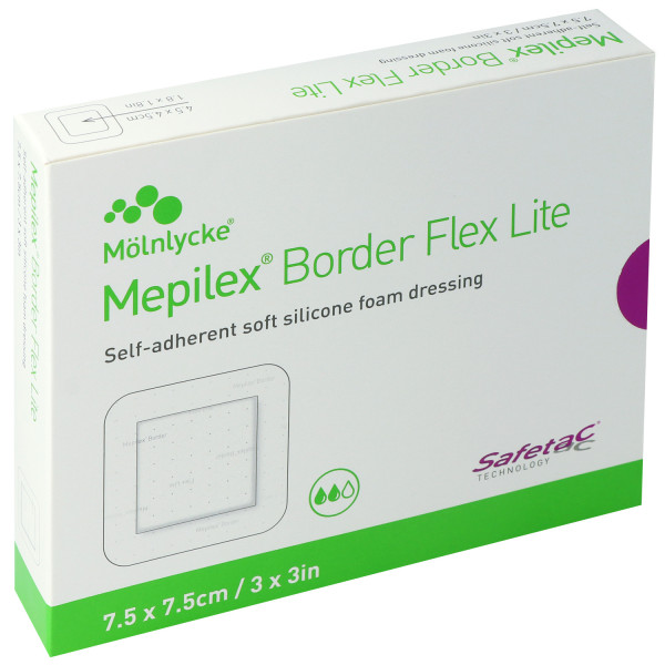 Mepilex Border Flex Lite, dünner Schaumverband, steril