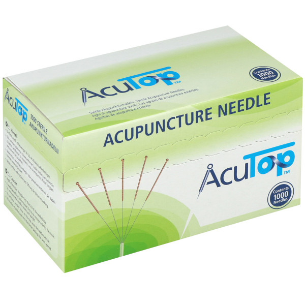 Akupunkturnadeln AcuTop® 5CBs Type, mit Kupferwendelgriff, silikonfrei, 1000 St.